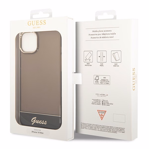 Guess GUHCP14SHGCOK kõva ümbris iPhone 14 6,1" Translucent – must
