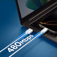 Spigen EB6010AC USB-A / USB-C 60W Kaabel 100 cm - Valge