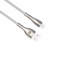 Forever Sleek kaabel USB - Lightning 1,0 m 2.4A valge