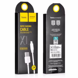 Kaabel USB A do Lightning Hoco 2,1A 1 m X1 valge