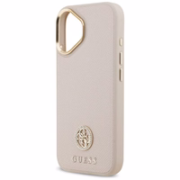 GUESS ümbris jaoks IPHONE 17 compatible with MagSafe GUHMP17SPGCRMDEP (PU W/ Grained Strass Logo) roosa