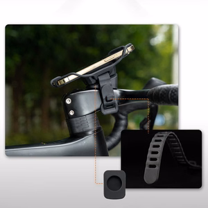 Rockbros 250015001 silikoonist klambriga telefonihoidik – must