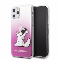 Karl Lagerfeld Choupette Fun iPhone 11 Pro ümbris - roosa