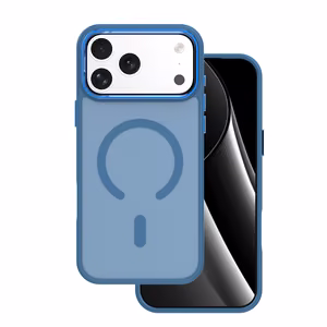 Frozen Mag ümbris for iPhone 17 Pro 6,3" tumesinine open ring