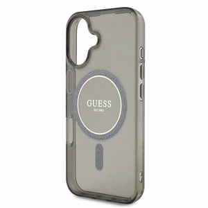 Guess IML Glitter Circle MagSafe ümbris jaoks iPhone 16 - must