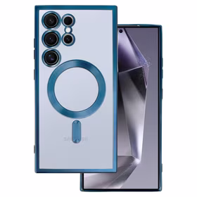 Metallic Magsafe Ümbris jaoks Samsung Galaxy S22 Plus Sinine