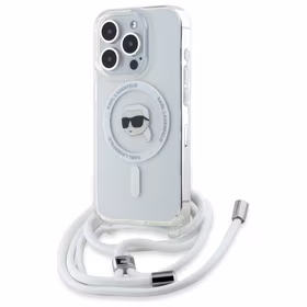 Karl Lagerfeld Crossbody IML Karl Head Magsafe Ümbris jaoks iPhone 16 Pro Max - Clear