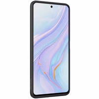 Nillkin Textured Case vastupidav tugevdatud ümbris geelraamiga ja nailonist tagaküljega Honor 50 SE jaoks must
