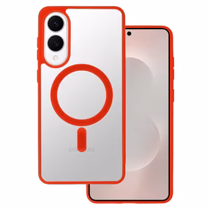 Acrylic Color Magsafe Ümbris jaoks Samsung Galaxy S25 Edge punane