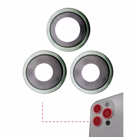 Rear Camera Lens Ühildub Apple iPhone 11 Pro / Pro Max Rear Camera Lens Original 3in1 (Koos Roheline Frame)