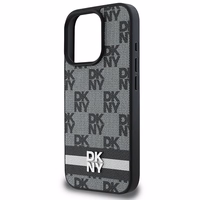 DKNY Checkered Pattern & Printed Stripes Ümbris jaoks iPhone 16 Pro - Must