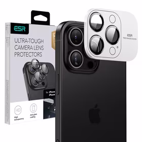 ESR Armorite Karastatud klaas jaoks iPhone 16 Pro / 16 Pro Max Camera - must
