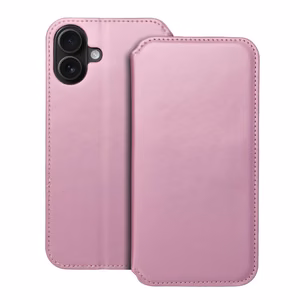 DUAL POCKET Book ümbris jaoks IPHONE 16 Plus light roosa