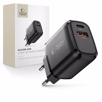 Tech-Protect NCA45W-GAN 2-portiline USB-C / USB-A 45W seinalaadija - must