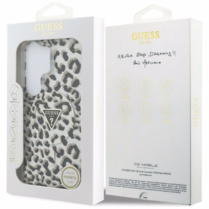 GUESS ümbris for SAMSUNG S26 Ultra GUHMS26LHLEGTGLK (Magnetic IML Leopard Print Triangle) must