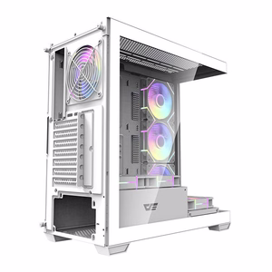 Computer ümbris  Darkflash DS900 (valge) + 7 ARGB Fans