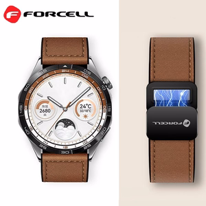 Strap to Samsung Galaxy Watch Forcell F-Design FS20 magnetic eco-friendly leather 20 mm brown