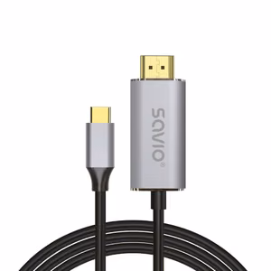 Savio USB kaabel USB 3.2 Gen 2 (3.1 Gen 2) 2 m USB C USB-C/HDMI