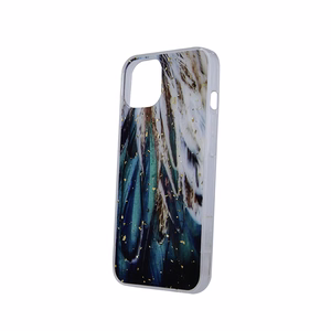 Kuldne Glam ümbris jaoks Samsung Galaxy A15 4G / A15 5G feathers