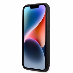 Karl Lagerfeld Signature Logo Cardslot ümbris jaoks iPhone 14 Plus - must