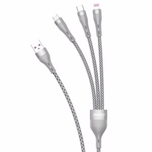 Dudao 3in1 USB kaabel Lightning / microUSB / USB Type C 65W 1.2m hall (L20X)