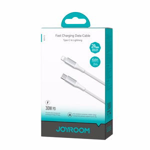 Joyroom S-A28 USB-C – Lightning kaabel 30W, 2 m, valge