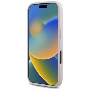 Guess Quilted Metal Logo iPhone 16 Ümbris - roosa