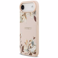 Guess Grained Flowers Classic Logo MagSafe iPhone Air Ümbris - Roosa