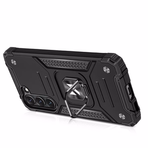 Wozinsky Ring Armor ümbris jaoks Samsung Galaxy S23 armored cover magnetic holder ring must