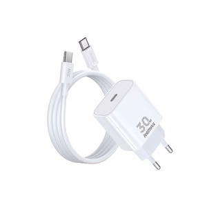 Charger Remax RP-U71 30W GaN USB-C + USB-C to USB-C cable 1.0m white