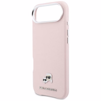 Karl Lagerfeld Karl & Choupette Head Pins Saffiano MagSafe iPhone Air Ümbris - roosa