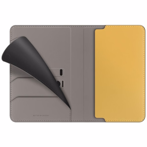 Uniq Belmont RFID Blocking Passport Ümbris - hall/kollane