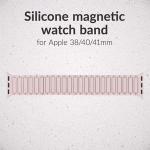 Mobilize silikoonist kellarihm - magnetiline - Apple 38/40/41mm - roosa