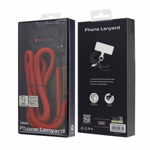 Audi universaalne telefoni rihm 120cm 10mm crossbody punane AUS-CBL10-RSQ/D1-RD
