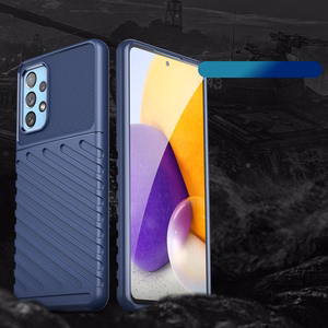 Thunder Case гибкий бронированный чехол для Samsung Galaxy A73 синий