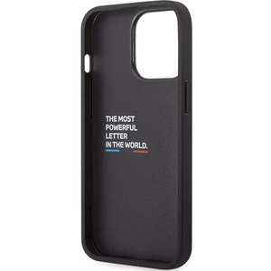 BMW Leather Carbon Ümbris jaoks iPhone 13 Pro Max - must