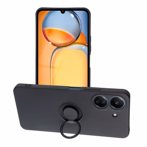 SILICONE RING ümbris jaoks XIAOMI Redmi 13C / POCO C65 must