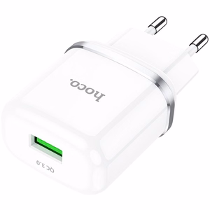 Phone Laadija Hoco USB A QC3.0 3A 18W N3 valge