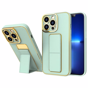 Uus Kickstand ümbris iPhone 13 Pro Maxi jaoks koos statiiviga roheline