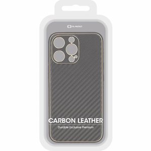 Tel Protect Leather Carbon кожаный чехол для Xiaomi Redmi Note 11 5G/Note 11S 5G/Poco M4 Pro 5G чёрный