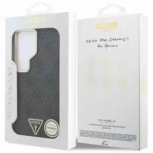 Guess чехол 4G Triangle Logo MagSafe для Samsung Galaxy S26 Ultra чёрный