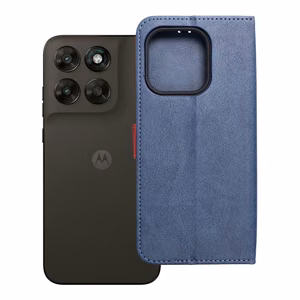 Klappümbris Motorola G67 / G77 Split Book, tumesinine ja punane