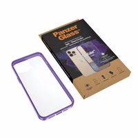 PanzerGlass ClearCase antibacterial Military Grade certified ümbris jaoks iPhone 13 Pro Max - läbipaistev lilla