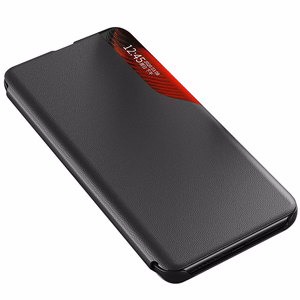 Eco Leather View Case elegantne ümbris klapiga ja statiiviga Samsung Galaxy A73 sinine