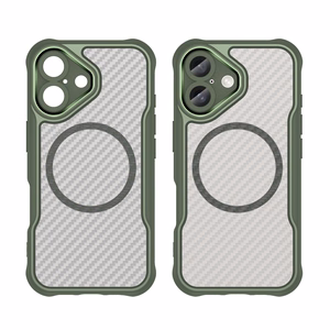 Leading Series MagSafe Silicone Ümbris jaoks iPhone 16 Plus - Roheline