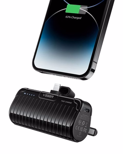 Powerbank Veger PlugOn (W0558P) PD QC3.0 2,4A 20W 5000 mAh with a built-in connector Lightning black