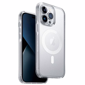 Uniq Combat Magclick Charging ümbris jaoks iPhone 14 Pro - läbipaistev