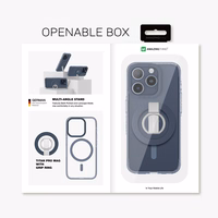 Amazing Thing Titan Pro Mag Ring Grip Ümbris 10FT IP156.1PTRBU jaoks Iphone 15 Pro tumesinine