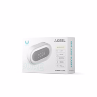 Ööbiirikell koos LED-öövalgusega PURE FNL-07 AKSEL valge pikk Forever Light