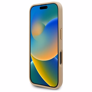 Karl Lagerfeld Hot Stamp Magsafe iPhone 16 Ümbris - Beige